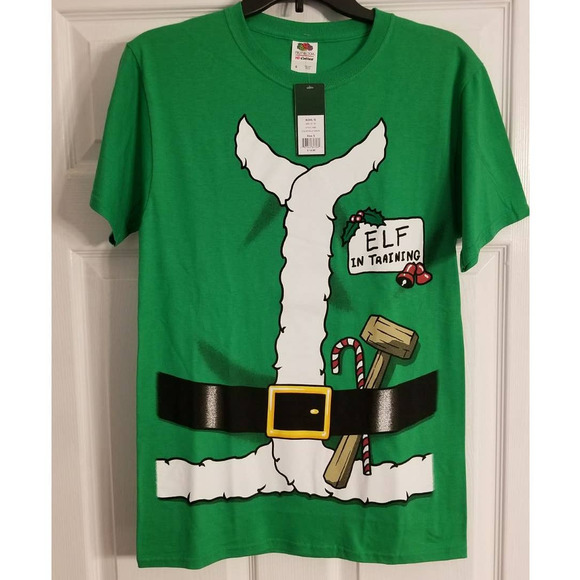 Elf in Training T Shirt Mens Small New - Picture 1 of 5